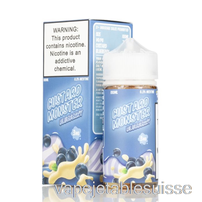 Vape Suisse Myrtille - Custard Monster - 100ml 0mg